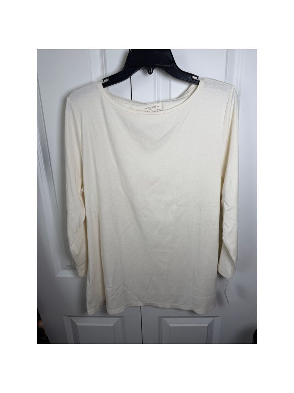 Talbots Long Sleeve Tee XL Cream